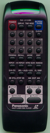 PANASONIC RAK-LX133WH RAKLX133WH Genuine  OEM original Remote