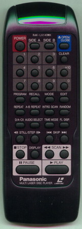 PANASONIC RAK-LX149WH RAKLX149WH Genuine  OEM original Remote