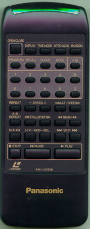 PANASONIC RAK-LX302W Genuine  OEM original Remote