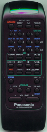 PANASONIC RAK-RX118WH RAKRX118WH Genuine  OEM original Remote
