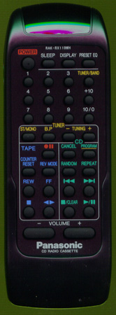 PANASONIC RAK-RX119WH RAKRX119WH Genuine  OEM original Remote