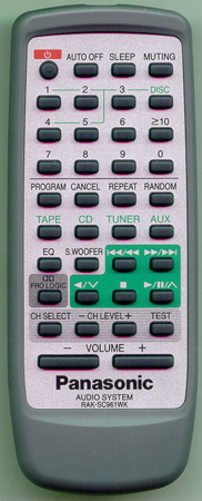 PANASONIC RAK-SC961WK RAKSC961WK Genuine  OEM original Remote
