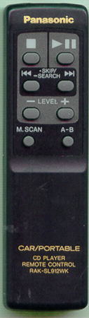 PANASONIC RAK-SL912WK RAKSL912WK Genuine OEM original Remote