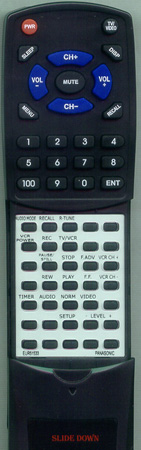 PANASONIC EUR51528 EUR51528 replacement Redi Remote