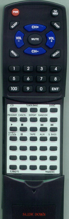 PANASONIC EUR642170 EUR642170 replacement Redi Remote