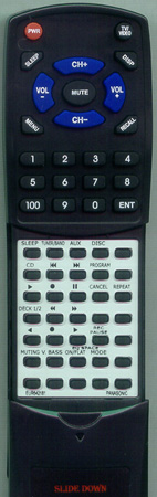PANASONIC EUR642181 EUR642181 replacement Redi Remote