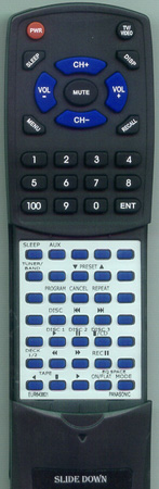 PANASONIC EUR643801 EUR643801 replacement Redi Remote