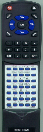 PANASONIC EUR643802 EUR643802 replacement Redi Remote