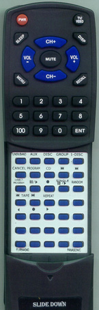 PANASONIC EUR644340 EUR644340 replacement Redi Remote