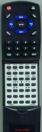 PANASONIC EUR644375 EUR644375 replacement Redi Remote