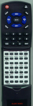 PANASONIC EUR644344 EUR644344 replacement Redi Remote