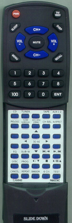 PANASONIC EUR646493 EUR646493 replacement Redi Remote