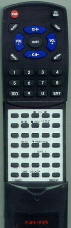 PANASONIC EUR646550 EUR646550 replacement Redi Remote