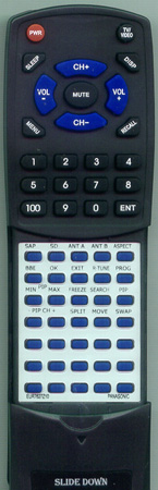 PANASONIC EUR7627Z10 EUR7627Z10 replacement Redi Remote