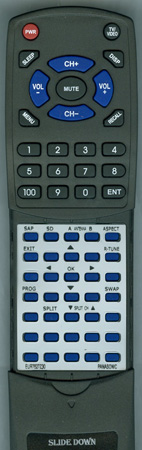 PANASONIC EUR7627Z30 EUR7627Z30 replacement Redi Remote