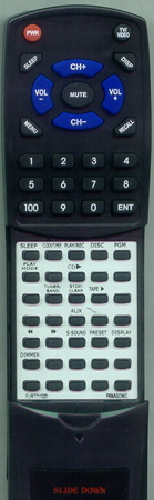 PANASONIC EUR7711020 EUR7711020 replacement Redi Remote