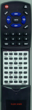 PANASONIC N2QAGB000025 replacement Redi Remote