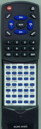 PANASONIC RAK-LX133WH RAKLX133WH replacement Redi Remote