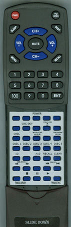PANASONIC RAK-SL405WH RAKSL405WH replacement Redi Remote