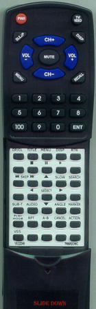 PANASONIC VEQ2249 VEQ2249 replacement Redi Remote