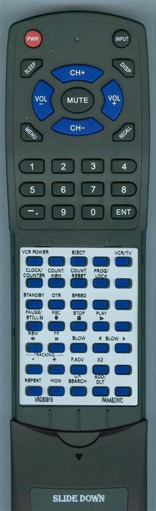PANASONIC VSQS0919 VSQS0919 replacement Redi Remote