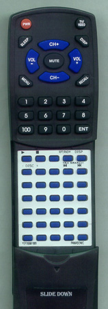 PANASONIC YEFX9991885 RC10 replacement Redi Remote