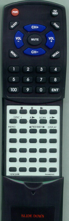 PANASONIC YEP9FZ2255 YFM014C168ZA replacement Redi Remote