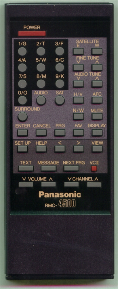 PANASONIC RMC-4500 RMC4500 Refurbished Genuine OEM Original Remote