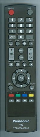 PANASONIC TZZ00000005A Genuine OEM original Remote