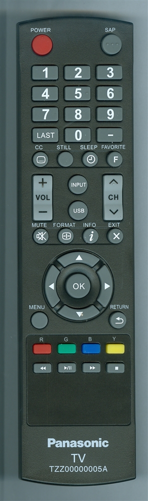 PANASONIC TZZ00000005A TZZ00000005A Refurbished Genuine OEM Remote