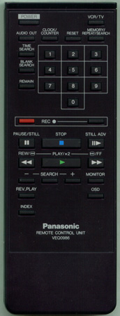 PANASONIC VEQ0986 VEQ0986 Genuine  OEM original Remote