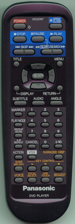 PANASONIC VEQ2287 VEQ2287 Genuine  OEM original Remote