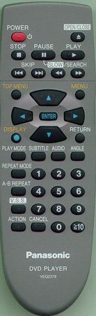 PANASONIC VEQ2378 VEQ2378 Genuine  OEM original Remote