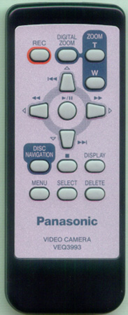 PANASONIC VEQ3993 VEQ3993 Genuine OEM original Remote
