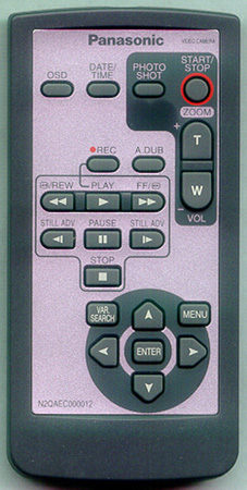 PANASONIC VEQ4500 N2QAEC000012 Genuine OEM original Remote