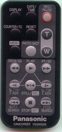 PANASONIC VSQW0029 VSQW0029 Genuine  OEM original Remote