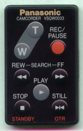 PANASONIC VSQW0033 VSQW0033 Genuine  OEM original Remote
