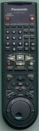 PANASONIC VYP7751 00010R Genuine  OEM original Remote