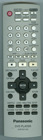PANASONIC EUR7631100R EUR7631100 Genuine  OEM original Remote