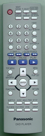 PANASONIC EUR7631190R Genuine OEM original Remote