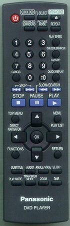 PANASONIC EUR7631290 Genuine OEM original Remote