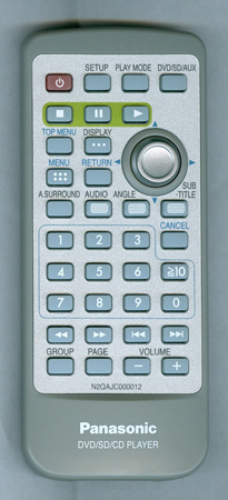 PANASONIC N2QAJC000012 Genuine  OEM original Remote