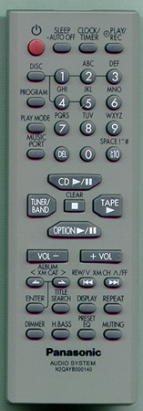 PANASONIC N2QAYB000140 Genuine OEM original Remote