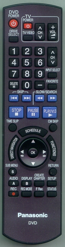 PANASONIC N2QAYB000196 Refurbished Genuine OEM Remote