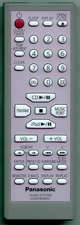PANASONIC N2QAYB000247 Genuine OEM original Remote