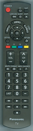PANASONIC N2QAYB000806 Genuine OEM original Remote