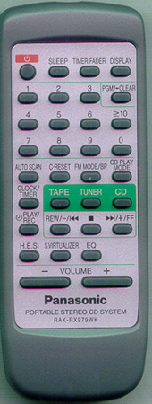 PANASONIC RAK-RX979WK Genuine OEM original Remote