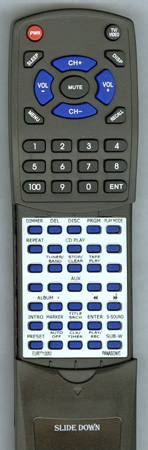 PANASONIC EUR7710050 replacement Redi Remote
