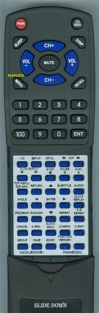 PANASONIC N2QAJB000063 replacement Redi Remote