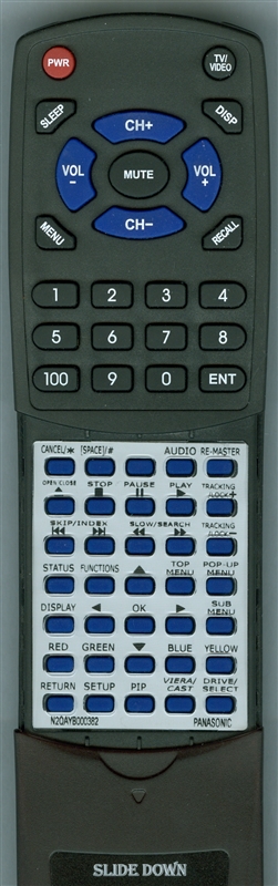 PANASONIC N2QAYB000382 replacement Redi Remote